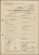 20879 Bundesrepublik Deutschland: 1964, 60 Pf Rosarot Bauwerke, Einzelfrankatur Auf Postamtlichem Formular - Other & Unclassified