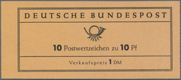 20929 Bundesrepublik - Markenheftchen: 1960. Markenheft Heuss I Erstauflage Als Zwischentype Mit Rahmen 2. - Other & Unclassified