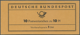 20930 Bundesrepublik - Markenheftchen: 1960: Heuss-Versuchsheftchen 1960 In Der Erstauflage Auf Fluoreszie - Autres & Non Classés