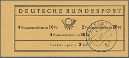 20931 Bundesrepublik - Markenheftchen: 1967, Brandenburger Tor, Reklame ''Postfach'', Versuchsauflage Mit Di - Other & Unclassified