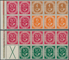 20936 Bundesrepublik - Zusammendrucke: 1951, Markenheftchenblatt Bl.1, Bl. 2, Plattenfehler FI, Blatt 2 Mi - Zusammendrucke