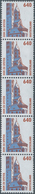 20946 Bundesrepublik - Rollenmarken: 1995, Postfrischer Fünferstreifen 640 Pf "Dom Zu Speyer" Mit Zwei Neu - Rollenmarken