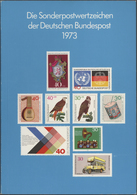 20952A Bundesrepublik - Jahrbücher: 1973, Das Gesuchte Und Seltene Jahrbuch In Originalhülle, Mi. 1700,- - Autres & Non Classés