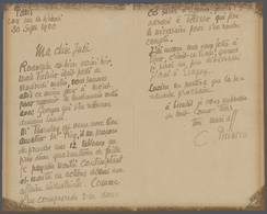 20956 Autographen: PISSARRO, CAMILLE (1830/1903, Painter). Autograph Letter Signed, From Paris, To His Wif - Sonstige & Ohne Zuordnung