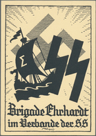 21041 Ansichtskarten: Propaganda: 1933, "Brigade Ehrhardt Im Verbande Der SS", S/w Propagandakarte Ungebra - Political Parties & Elections