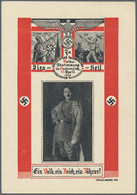 21056A Ansichtskarten: Propaganda: 1938. Farbkarte "Volksabstimmung In Österreich 10. April 1938", Mit Abb. - Politieke Partijen & Verkiezingen