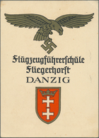 21067 Ansichtskarten: Propaganda: 1940, "Flugzeugführerschule Fliegerhorst Danzig", Farbige Propagandakart - Partis Politiques & élections