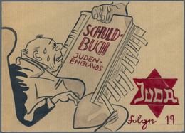 21091 Ansichtskarten: Propaganda: Antisemitismus - "JUDA - Englands Schuldbuch In Indien", "Folge 19", Zut - Parteien & Wahlen