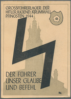 21159 Ansichtskarten: Propaganda: 1944, Farbkarte "Grossführerlager Der Hitlerjugend, Krummau, Pfingsten 1 - Political Parties & Elections
