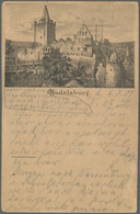 21176 Ansichtskarten: Vorläufer: 1879, RUDELSBURG, Vorläuferkarte 5 Pf. Lila Als Privatganzsache, Stempel - Non Classés
