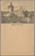 21177 Ansichtskarten: Vorläufer: 1879 Ca., RUDELSBURG, Vorläuferkarte 5 Pf. Lila Als Privatganzsache, Unge - Zonder Classificatie