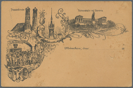 21191 Ansichtskarten: Vorläufer: 1883 Ca, MÜNCHEN, Mehrbildkarte Mit U.a. Hofbräuhaus Und Frauenkirche, Un - Non Classés