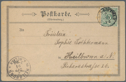 21201 Ansichtskarten: Vorläufer: 2.10.94 GROSS-BOTTWAR, (Württemberg), Auf Sehr Früher Ansichtskarte (Spur - Zonder Classificatie