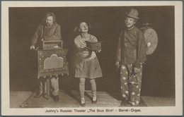 21220 Ansichtskarten: Motive / Thematics: THEATER, Jushny's Russian Theater "The Blue Bird" 2 Fotokarten B - Sonstige & Ohne Zuordnung