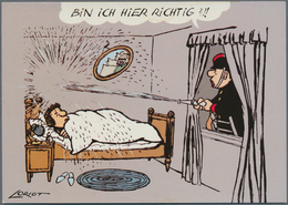 21323 Ansichtskarten: Künstler / Artists: LORIOT / HUMOR, Ca. 1970/80, Dublettenposten Mit Ca. 350-400 Kar - Ohne Zuordnung