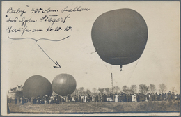 21414 Ansichtskarten: Motive / Thematics: BALLON, 17 AK Und Echfotos Aus 1906/1912, Alle Geschrieben Von H - Other & Unclassified