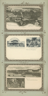 21761 Ansichtskarten: 1899/1900, DIE REISE UM DIE WELT, Sammlung Von 102 Ungebrauchten AKs In Sehr Guter E - 500 Karten Min.