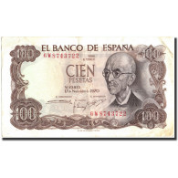 Billet, Espagne, 100 Pesetas, 1970, 1970-11-17, KM:152a, TTB - 100 Pesetas