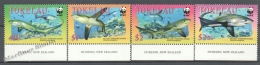 Tokelau 2002 Yvert 279-82, WWF, Protection Of Nature, Sharks - MNH - Tokelau