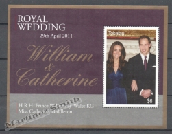 Tokelau 2011 Yvert BF 60, Royal Wedding Prince William & Catherine Middleton - Miniature Sheet - MNH - Tokelau