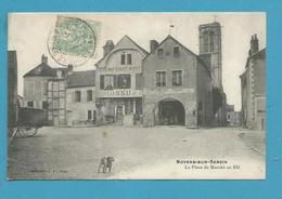 CPA La Place Du Marché Au Blé NOYERS-SUR-SEREIN 89 - Noyers Sur Serein