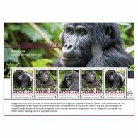 Nederland 2017 Endangered Species 20  Berg Gorilla  Sheetlet    Postfris/mnh/sans Charniere - Neufs