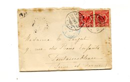 Allemagne - Reich - Lettre De Rixhein Pour Fontainebleau 1894 - 2 Scans - (W1184) - Brieven En Documenten