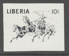 LIBERIA Imperforated Olympic Quadriga Stamp Without Red Background Mint Without Hinge - Sommer 1956: Melbourne