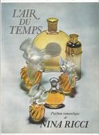 Publicité , Issue Magazine , 1970  , Parfum , L'AIR DU TEMPS , NINA RICCI , Frais Fr : 1.45 E - Publicités