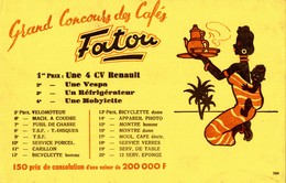 Buvard  GRAND CONCOURS DES CAFES  FATOU - Café & Thé