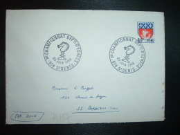 L. TP BLASON PARIS 0,30 Surch.15f CFA OBL.23 JUIN 1968 974 ST DENIS 1ER CHAMPIONNAT DEPAL D'ECHECS - Covers & Documents