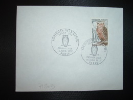 LETTRE TP GRAND DUC 0,65 OBL.15 AVRIL 1972 PARIS PREMIER JOUR PROTECTION DE LA NATURE - Mechanical Postmarks (Advertisement)