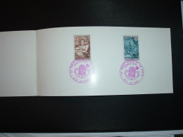 CARTE MEILLEURS VOEUX TP CROIX-ROUGE MIGNARD 0,40+0,15 Surch.20+7 CFA X2 OBL.14 DEC 1969 974 LE PORT PREMIER JOUR - Storia Postale