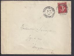 ALGERIE - 1906 - Semeuse 10 Ct. Sur Enveloppe De Constantine (dépt. Français) Pour Meyzieu - FR - B/TB - - Lettres & Documents