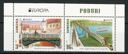 RUMANIA/ ROMANIA/ RUMÄNIEN- EUROPA 2018 - TEMA ANUAL "PUENTES.- BRIDGES - BRÜCKEN - PONTS" - SERIE De 2 V.PROCEDE BF 1 - 2018