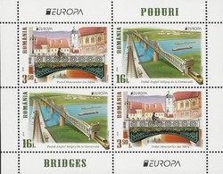 RUMANIA/ ROMANIA/ RUMÄNIEN- EUROPA 2018 - TEMA ANUAL "PUENTES.- BRIDGES - BRÜCKEN - PONTS" - HOJITA BLOQUE Tipo 1 - 2018