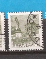 1977  1694 C  PERF-  13 1-4--12 1-2 DEFINITIVA FREIMARKE  VRANJE  JUGOSLAVIJA   USED - Monuments