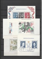 MONACO  SUPERBE COLLECTION TIMBRES ET BLOCS OBLITERES DANS 2 CLASSEURS (LIRE DESCRIPTIF)  FORTE COTE - Lots & Serien