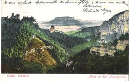 Sächs. Schweiz V. 1905  Blick In Den Amselgrund  (050) - Auersberg