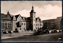 B4050 - Freiberg - Markt Rathaus - Auto PKW Opel ?? LKW Kennzeichen - Kurt Görtz - Freiberg (Sachsen)