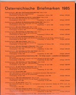Österreich, Jahresmappe 1985** (M 101) - Ganze Jahrgänge