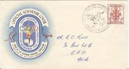 AUSTRALIA Olympic Cover With Olympic Stamp And Olympic Cancel Wrestling NOV 22 Instead Of 22 NOV RRR - Estate 1956: Melbourne