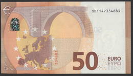 50 EURO ITALIA  SB  S008  Ch "14" - DRAGHI   UNC - 50 Euro