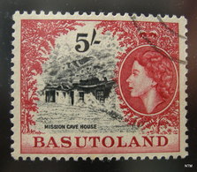 BASUTOLAND 1954. Mission Cave House. 5s - Black And Red. SG 52. Used. - 1933-1964 Kolonie Van De Kroon