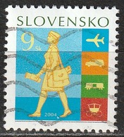 # Slovacchia 2004 - Stamp Day - Aereo | Automobili | Carrozze Postali | Ferrovie | Filatelia | Giornata Del Francobollo - Gebraucht