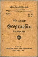 Miniatur-Bibliothek Nr. 28-30 - Die Gesamte Geographie Politischer Teil - 8cm X 11cm - 128 Seiten Ca. 1900 - Verlag Für - Otros & Sin Clasificación