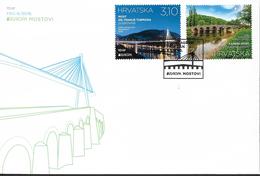 2018 Kroatien  Hrvatska   Mi. FDC     Europa: Brücken - 2018