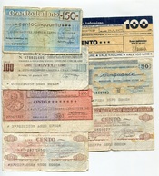 Italie Italy LOT 7 Cheques  1976 - 1977 - [10] Cheques Y Mini-cheques