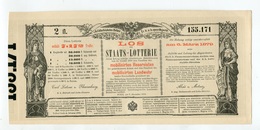 Autriche Austria Österreich STAATS LOTTERIE 1879 UNC - Loterijbiljetten