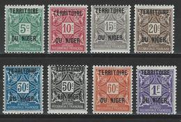 Niger Yv. T1-8, Mi P1-8 * - Unused Stamps